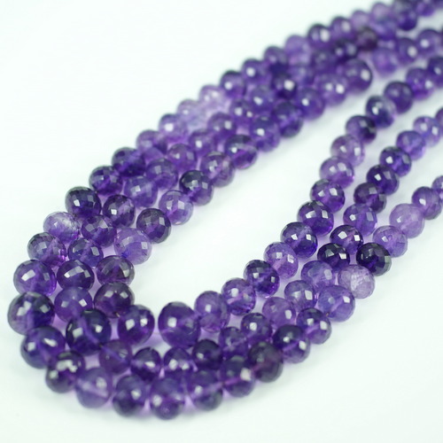 AMETHYST RDLE FACETED BEADS