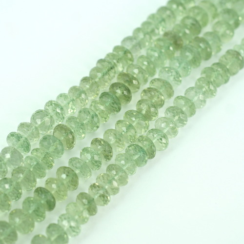 Green Amethyst Faceted Beads