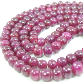 Ruby Rondelle Beads