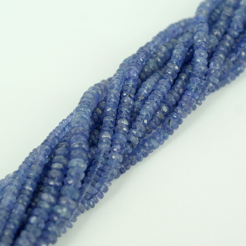 Tanzanite Rondelle Faceted Beads