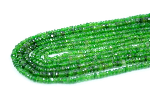 Tsavorite Garnet Rondelle Faceted