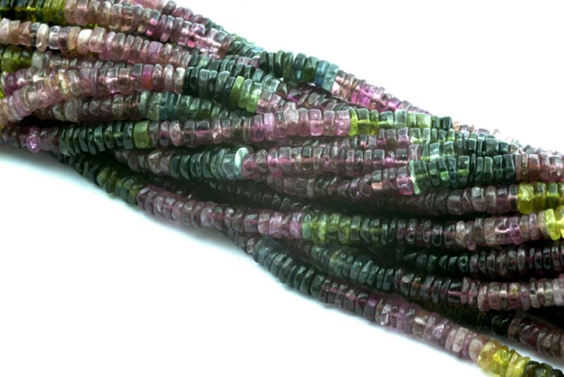 Multi Tourmaline Disc Plain