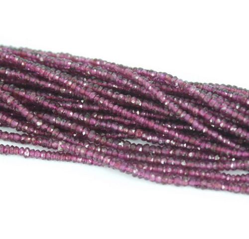 GARNET MICRO FACETED BEADS