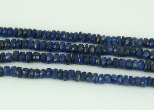 KYANITE RONDELLE FACETED BEADS