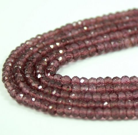 Rhodolite  Garnet Rondelle