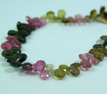 Multi Tourmaline Pear Faceted